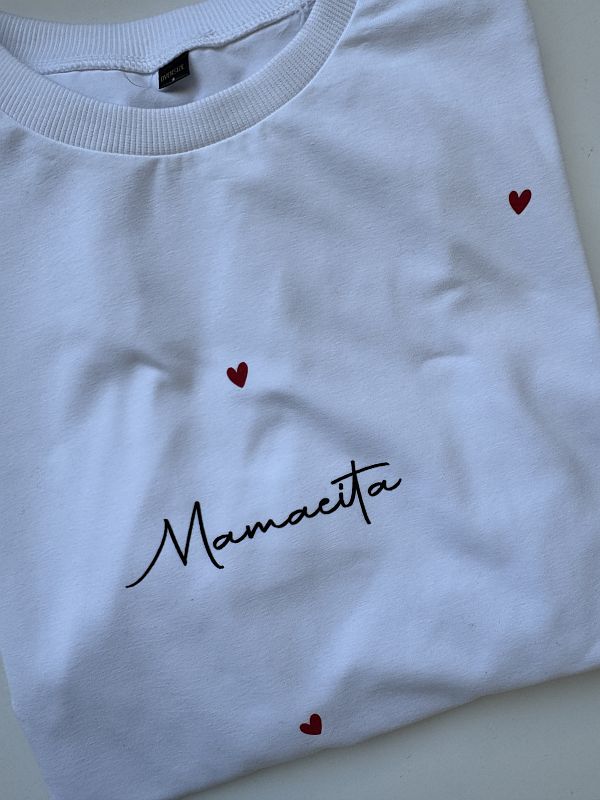 Koszulka damska biała mamacita rozmiar oversize