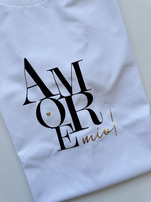 Koszulka damska biała amore mio! rozmiar L