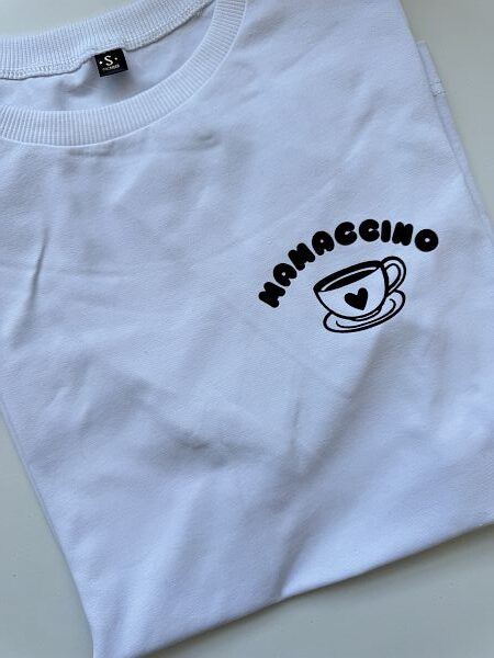 Koszulka damska biała mamaccino rozmiar S