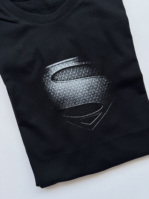 Koszulka czarna superman rozmiar 146