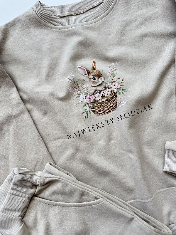 Komplet beżowy największy słodziak rozmiar 128