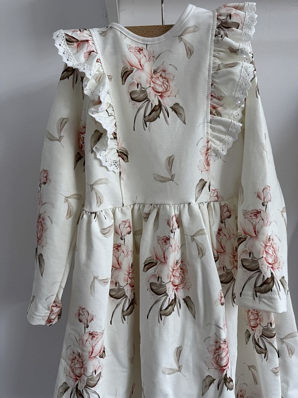 Sukienka w delikatne kwiaty rozmiar 128