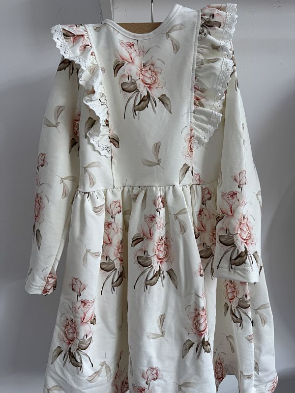 Sukienka w delikatne kwiaty rozmiar 128