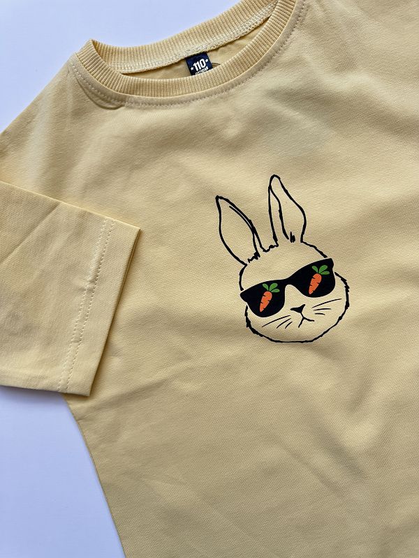 Koszulka masełkowa z zającem rozmiar 110