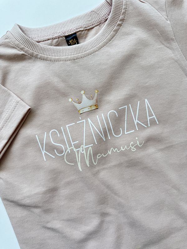 Koszulka brudny róż księżniczka mamusi rozmiar 104