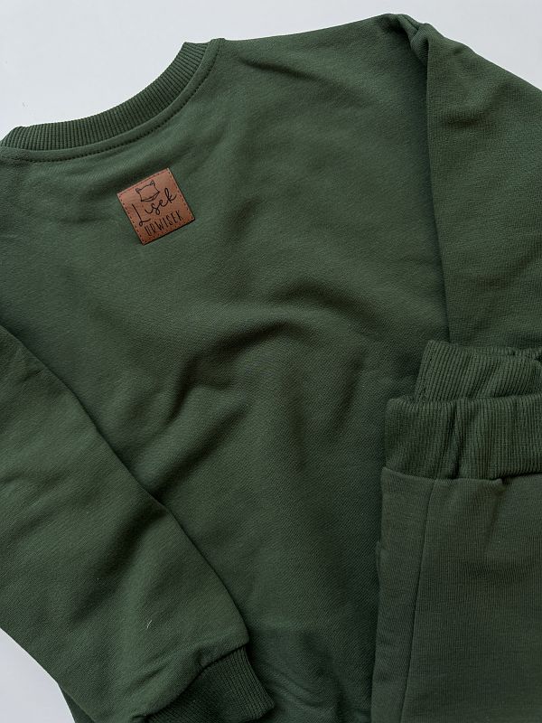 Komplet oliwkowy lisek urwisek rozmiar 104