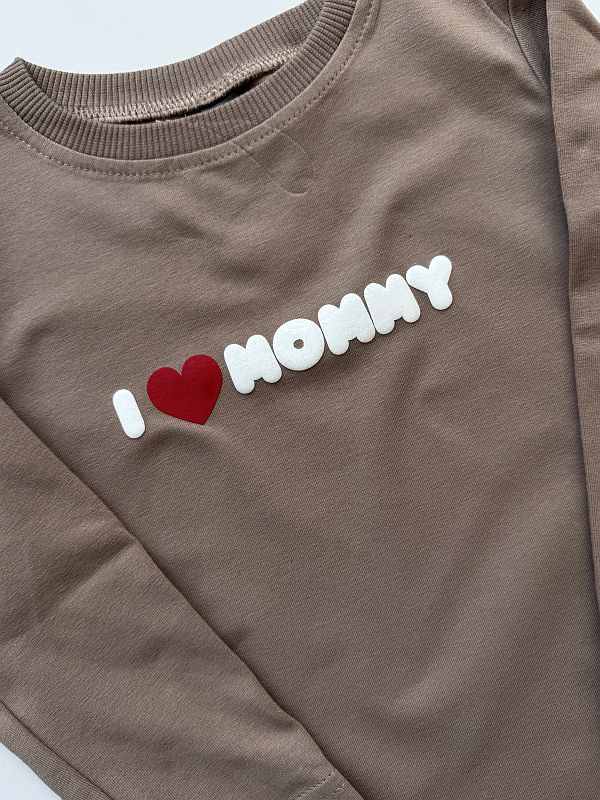 Koszulka kawowa i love mommy rozmiar 92