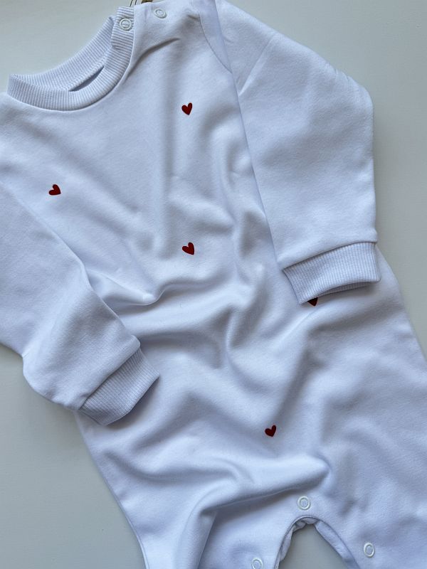 Pajac bez stópek z serduszkami rozmiar 80