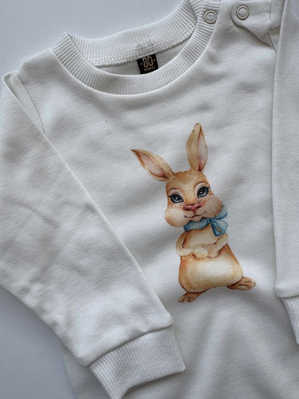 Pajac ecru z zającem rozmiar 80