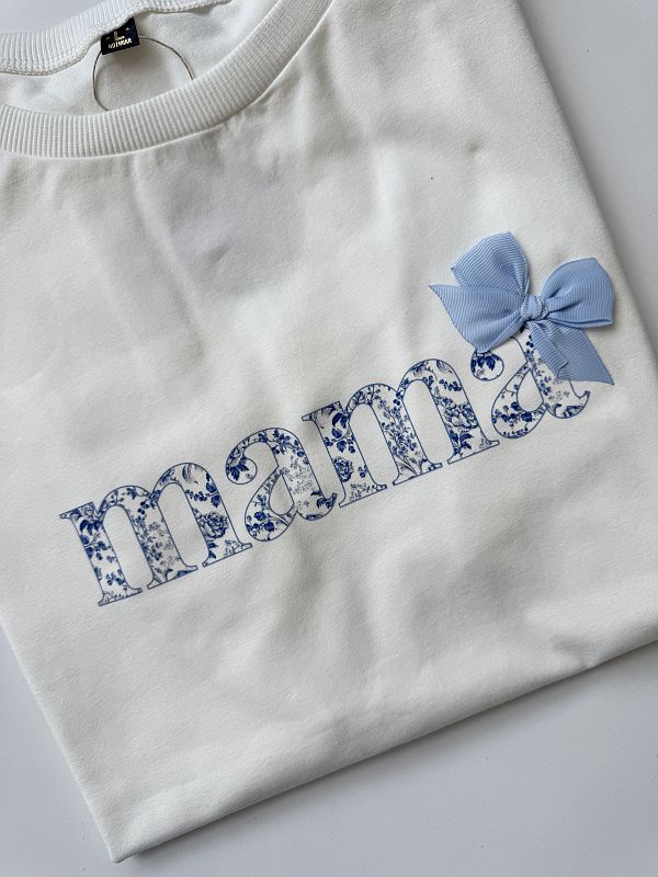 Koszulka damska mama z kokardą rozmiar L