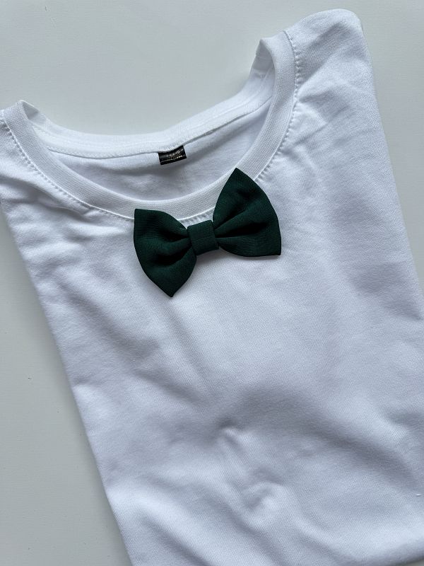 Koszulka biała z zieloną muchą rozmiar 164