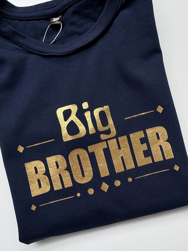 Koszulka granatowa z krótkim rękawem big brother rozmiar 146