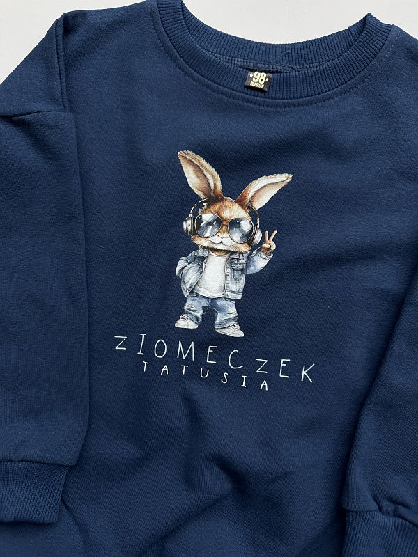 Bluza ciemnoniebieska ziomeczek tatusia rozmiar 98