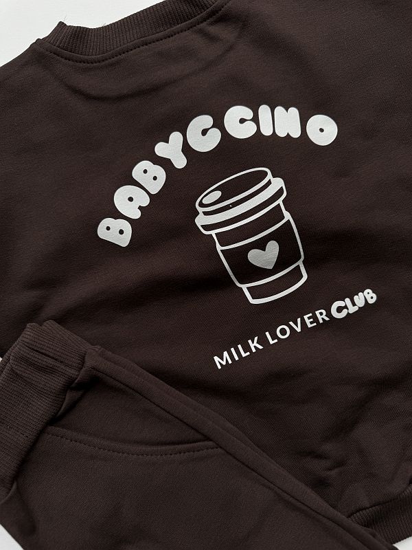 Komplet brązowy babycino rozmiar 92