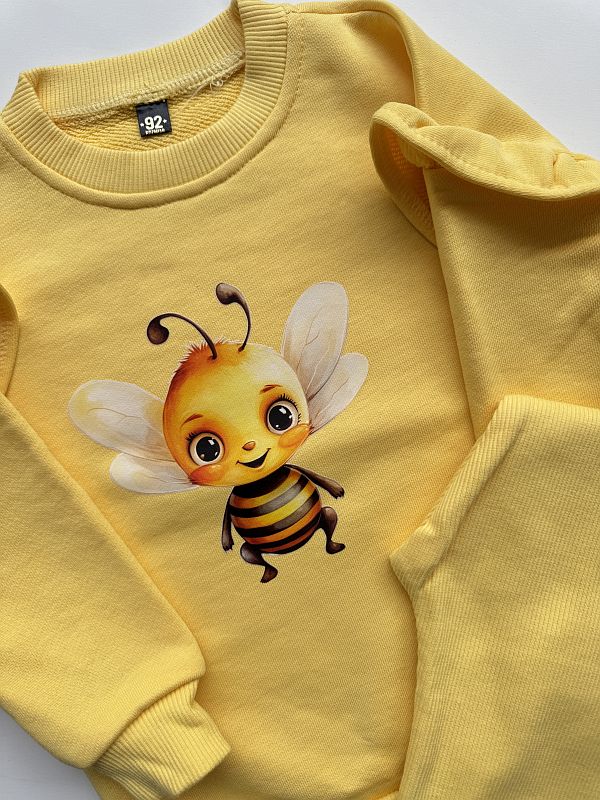 Komplet żółty pszczółka rozmiar 92