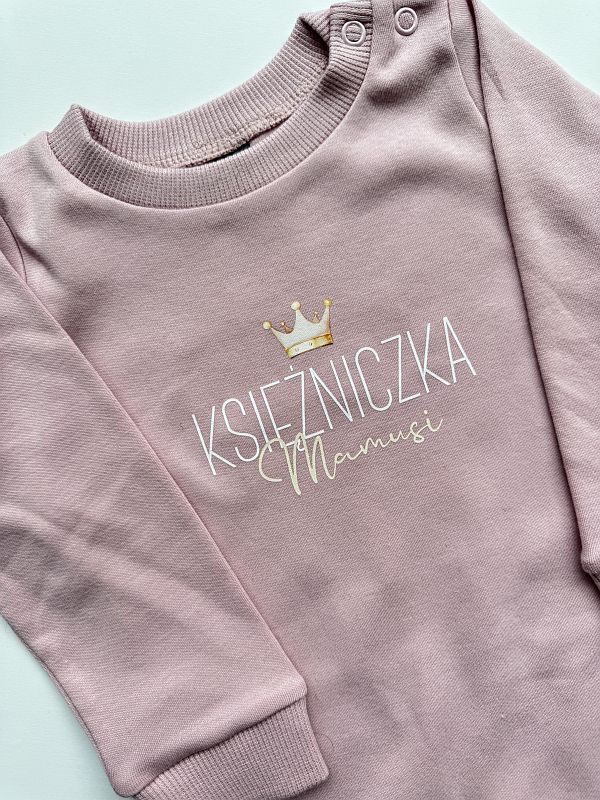 Body różowe długi rękaw księżniczka mamusi rozmiar 86