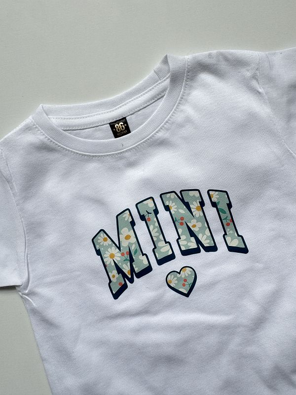 Koszulka biała z krótkim rękawem mini rozmiar 86