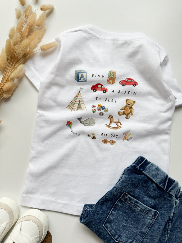 Koszulka dziecięca z nadrukiem zabawek