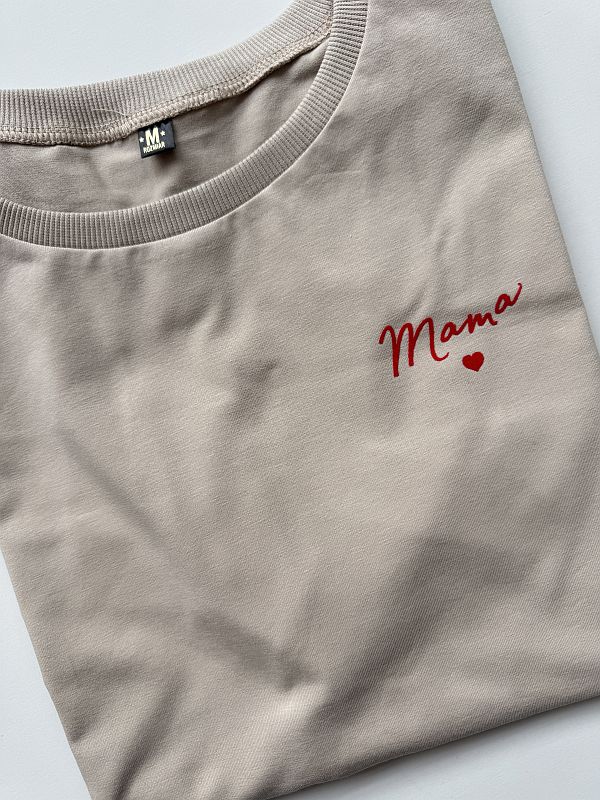 Koszulka damska beżowa mama rozmiar M