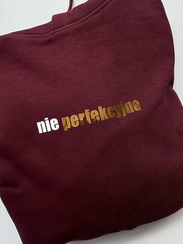Bluza damska z kapturem nieperfekcyjna rozmiar S