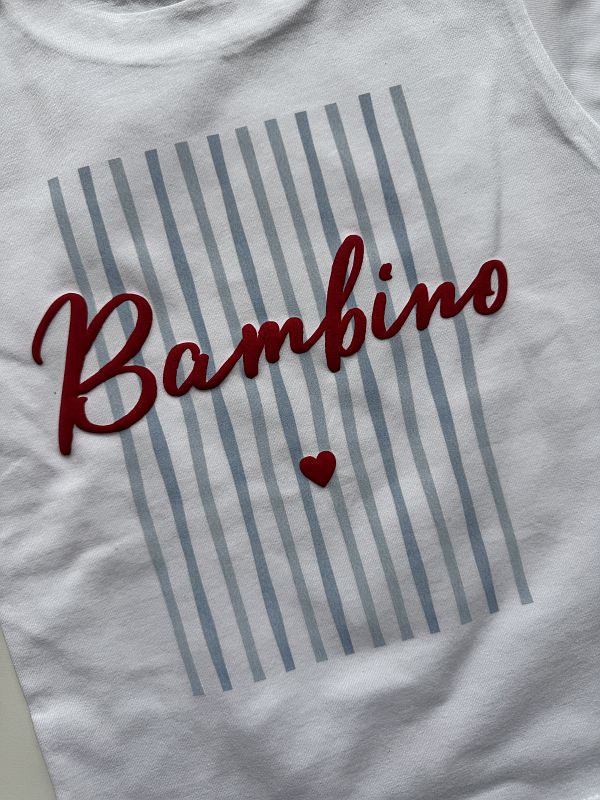 Koszulka biała z krótkim rękawem bambino rozmiar 104