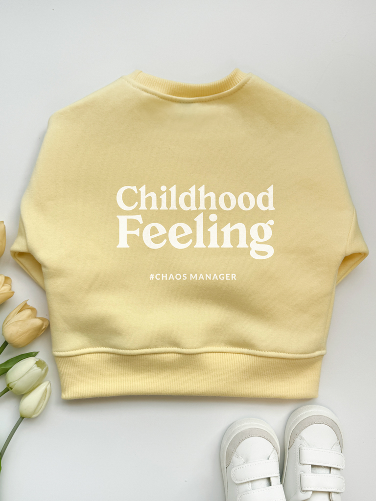 Żółta bluza dziecięca childhood feeling