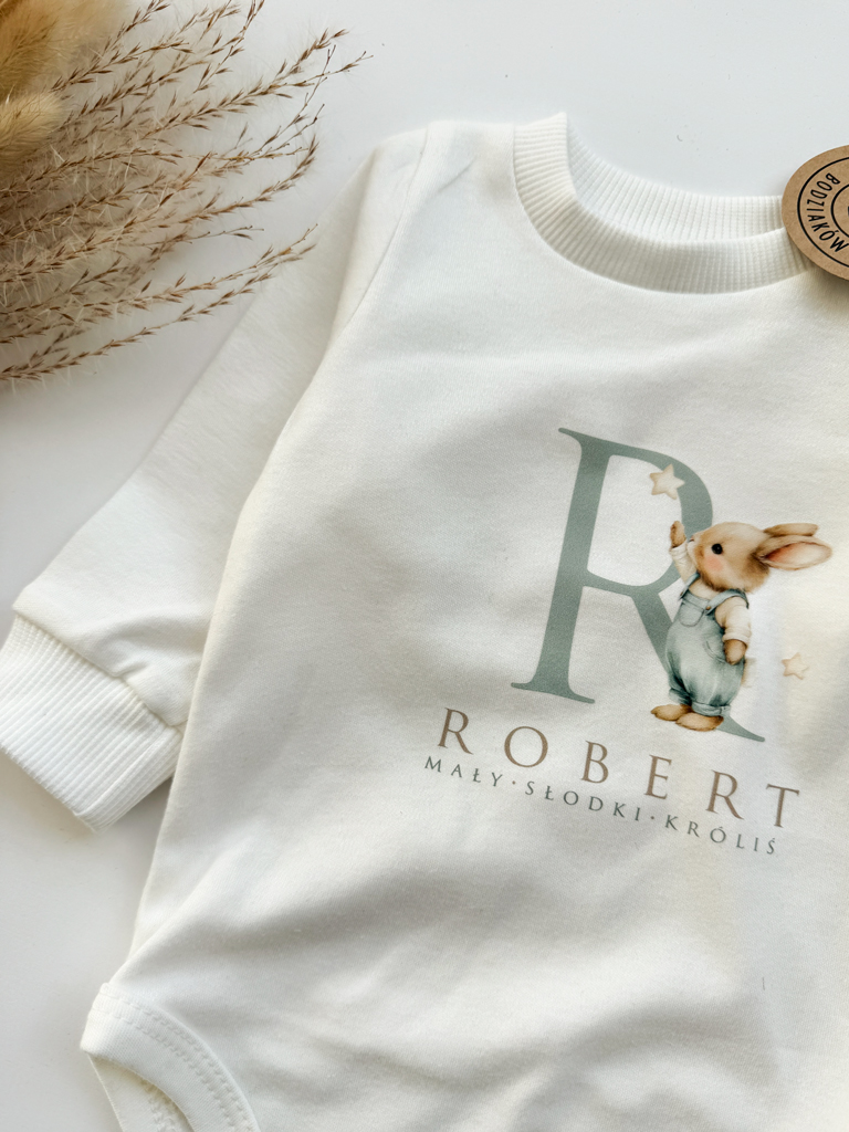 Body niemowlęce mały słodki króliś