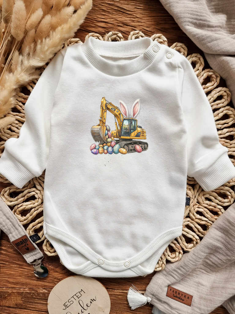 Body niemowlęce wielkanocna koparka