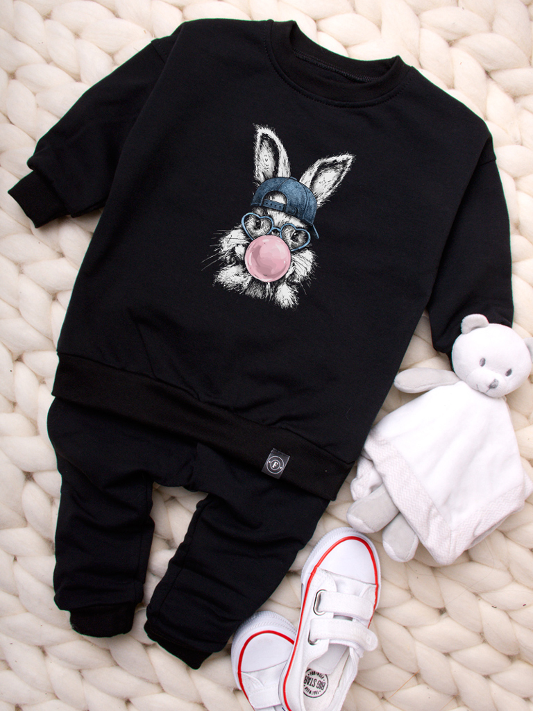 Bluza chłopięca króliczek z gumą balonową