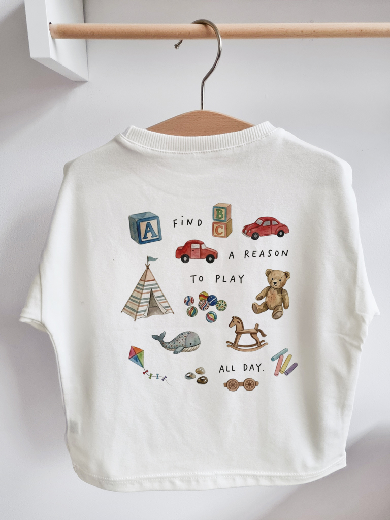 Koszulka dziecięca z nadrukiem zabawek
