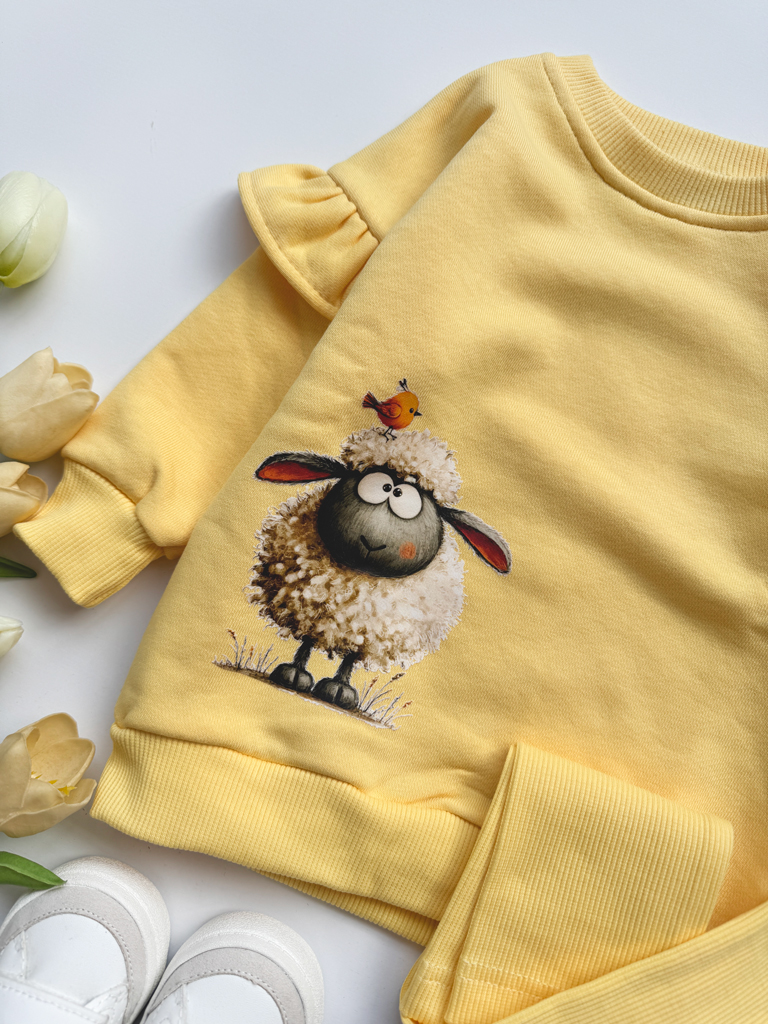 Komplet dla dziecka owieczka i ptaszek