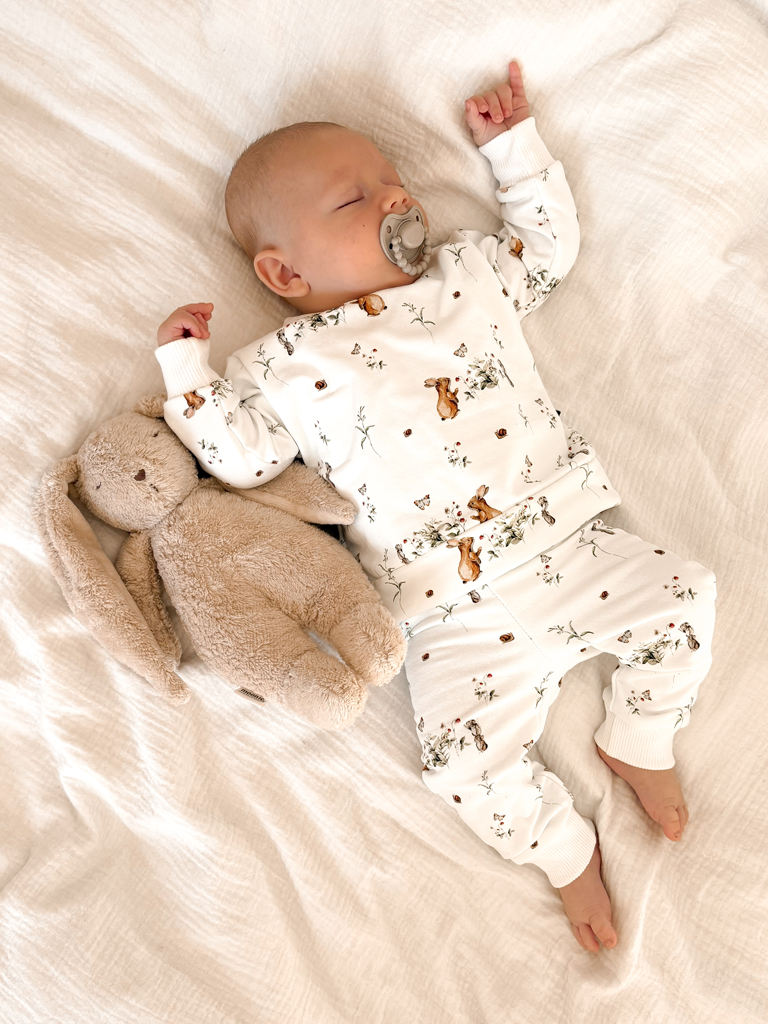 Komplet dla niemowlaka wiosenne zajączki