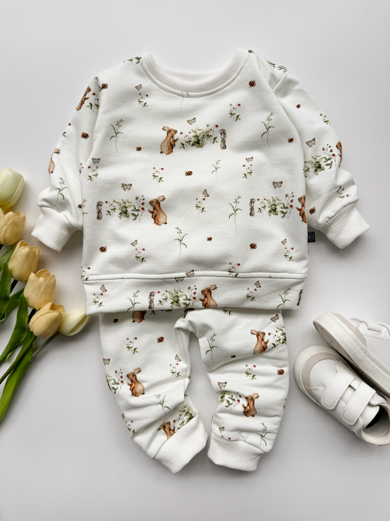 Komplet dla niemowlaka wiosenne zajączki