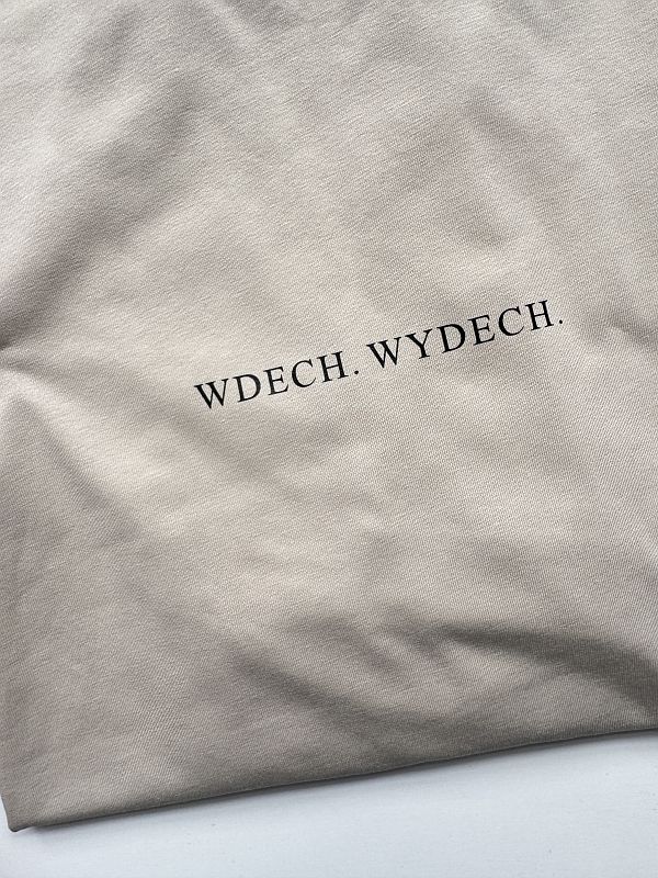 Koszulka damska beżowa wdech wydech rozmiar oversize