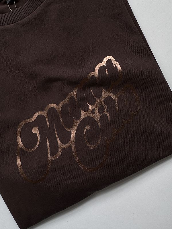 Koszulka damska czekoladowa mamacita rozmiar oversize