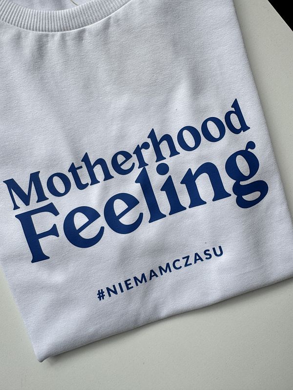 Koszulka damska biała motherhood feeling rozmiar S