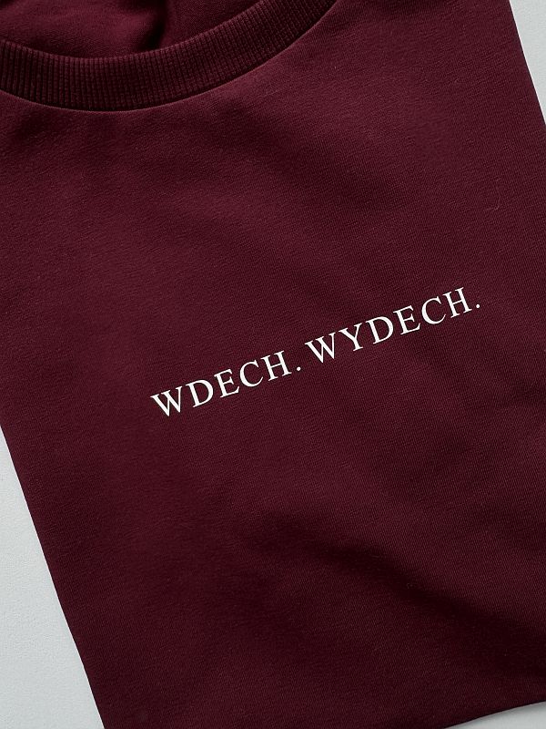 Koszulka damska bordowa wdech wydech rozmiar S