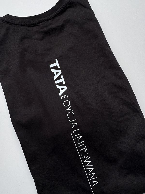 Koszulka czarna męska tata edycja limitowana rozmiar XXL