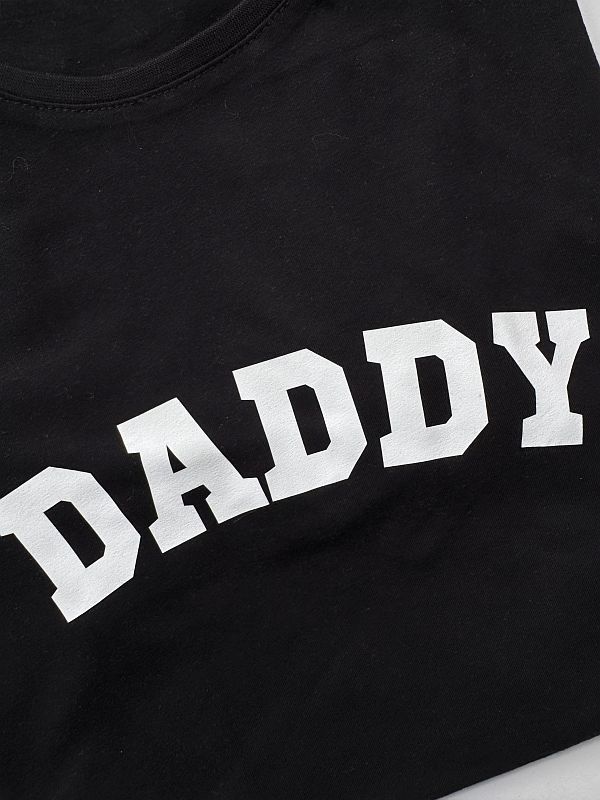 Koszulka czarna męska daddy rozmiar L