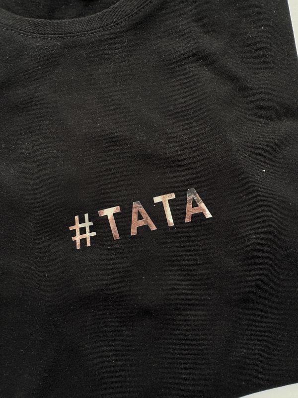 Koszulka czarna męska tata rozmiar M