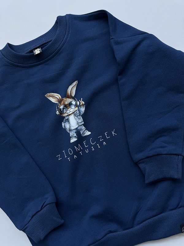 Bluza niebieska ziomeczek tatusia rozmiar 92