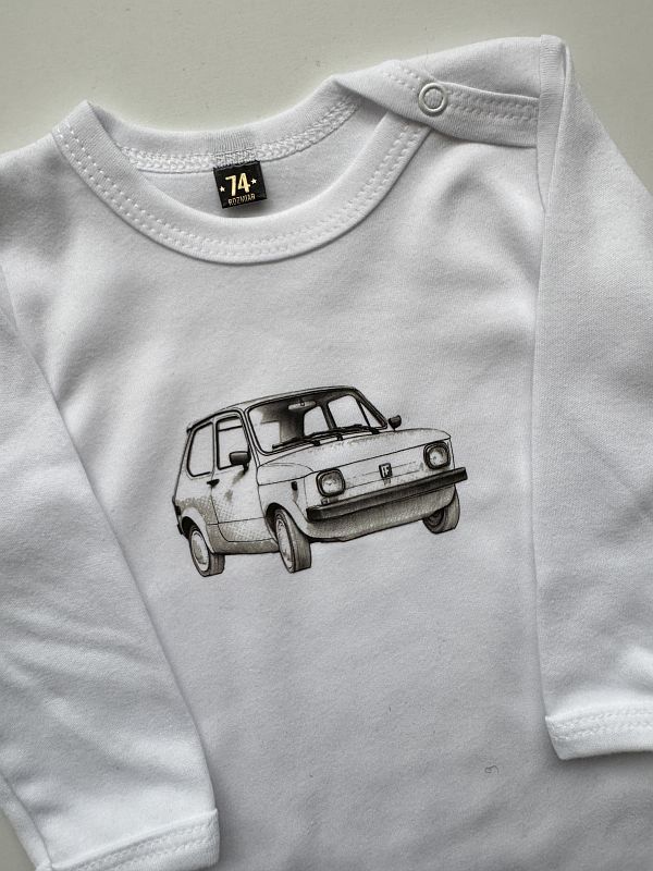 Body białe z długim rękawem maluch rozmiar 74