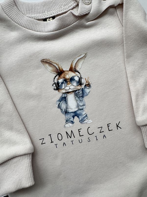 Body beżowe z długim rękawem ziomeczek tatusia rozmiar 68