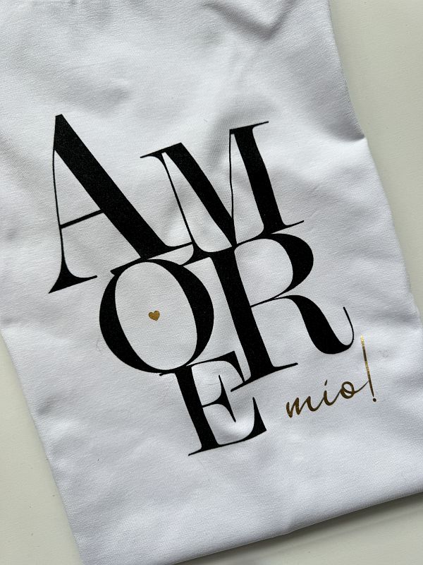 Koszulka damska biała amore mio rozmiar M