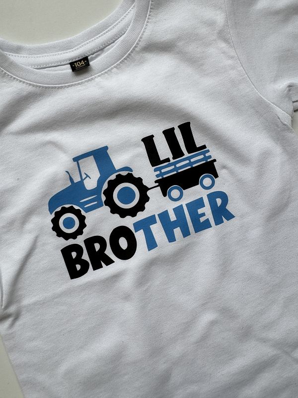 Koszulka biała z krótkim rękawem lil brother rozmiar 104