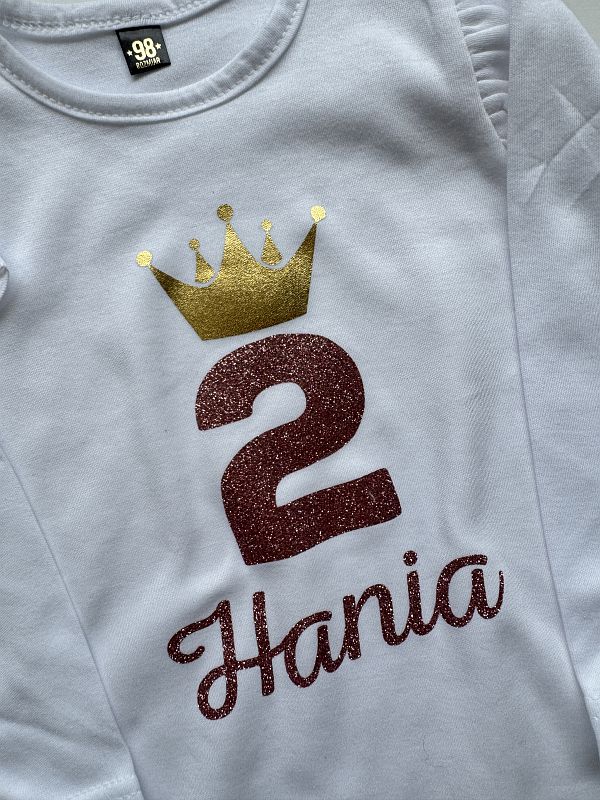 Body białe z długim rękawem Hania z 2 rozmiar 98