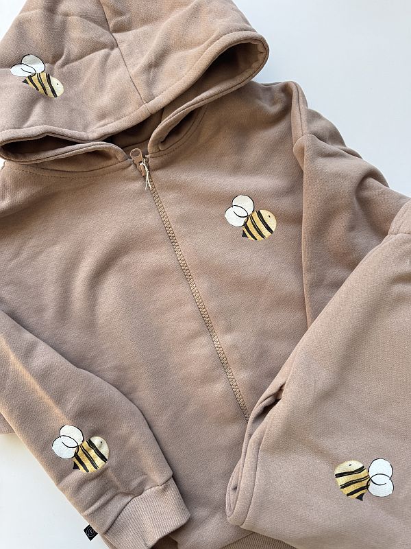 Kawowy komplet pszczółki rozmiar 116