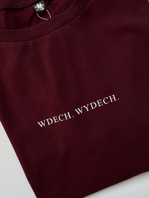 Koszulka damska bordowa wdech wydech rozmiar M