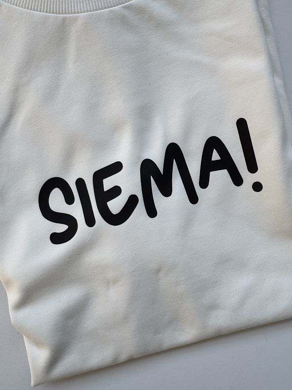 Koszulka damska ecru siema rozmiar oversize