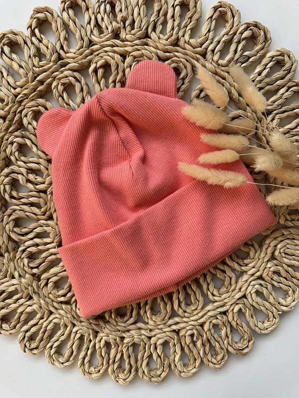 Czapka koral rozmiar 18M-4Y